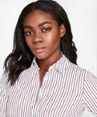 Brooks Brothers Striped Cotton Dobby Ruffle-cuff Shirt