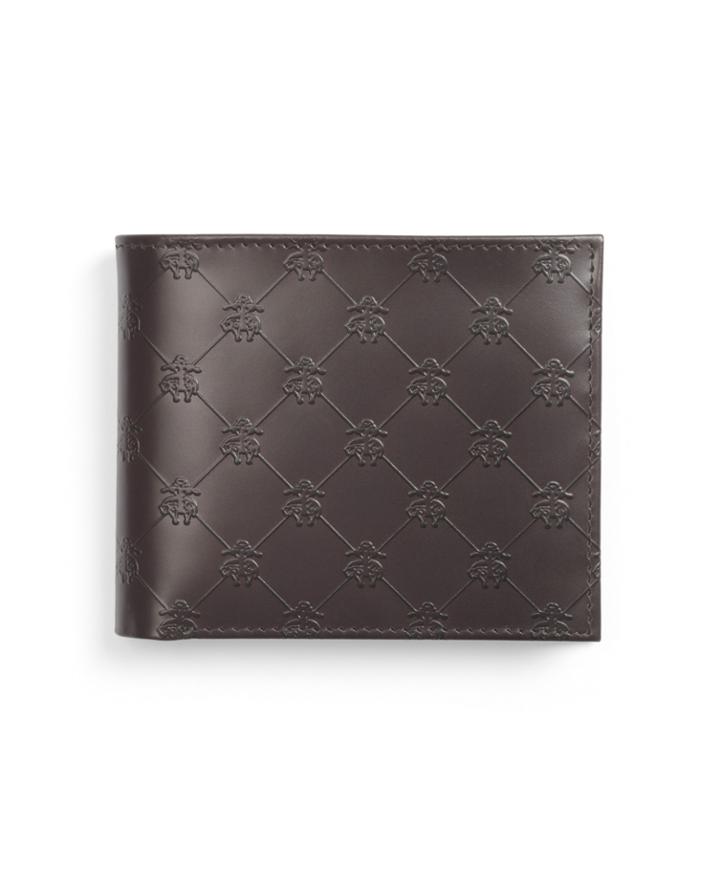 Brooks Brothers Men's Golden Fleece Embossed Coin Wallet