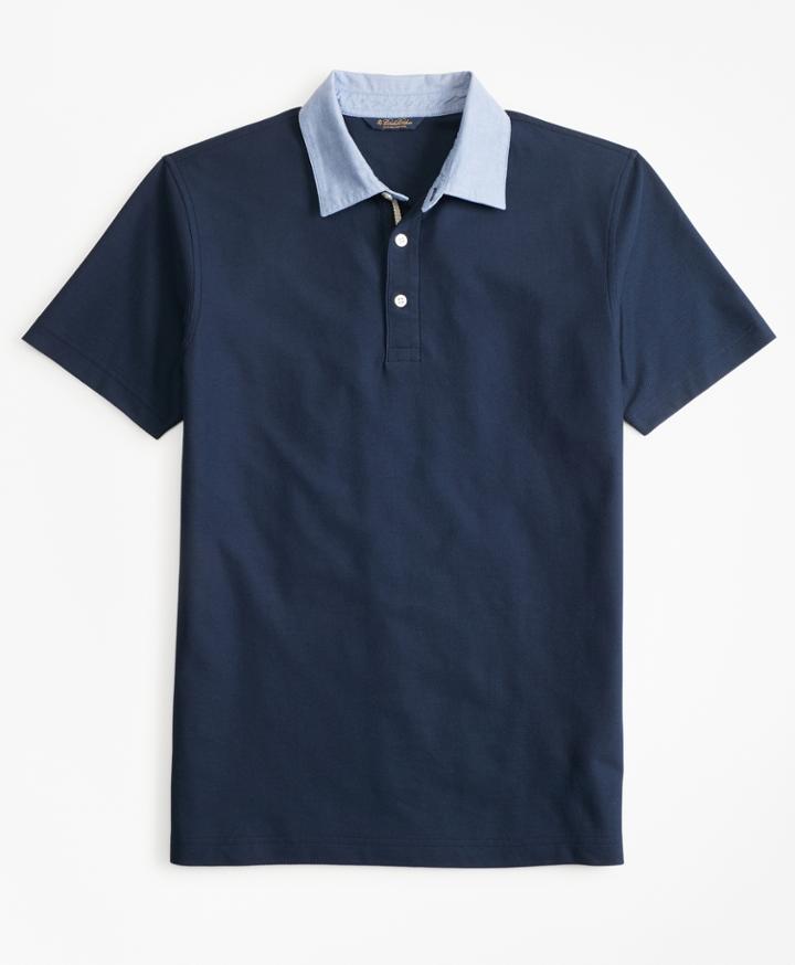 Brooks Brothers Men's Two-tone Polo Shirt