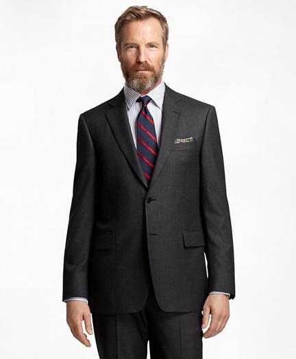 Brooks Brothers Madison Fit Charcoal Bird's-eye 1818 Suit