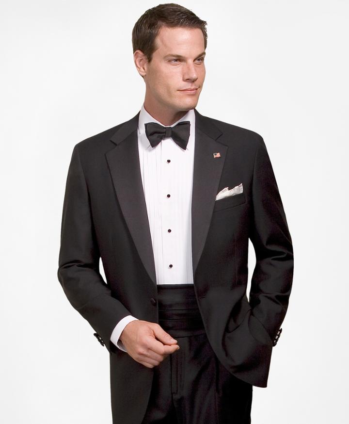 Brooks Brothers Men's Wool Tuxedo Jacket
