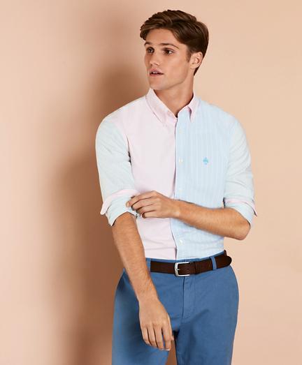 Brooks Brothers Cotton Oxford Striped Fun Shirt