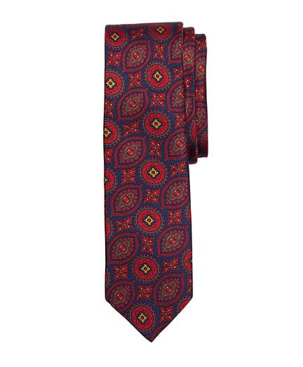 Brooks Brothers Vintage Print Slim Tie