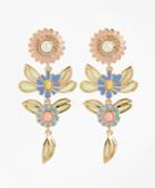 Brooks Brothers Women's Floral Drop Earrings