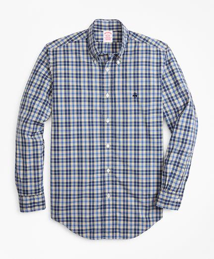 Brooks Brothers Madison Fit Graph Plaid Zephyr Sport Shirt