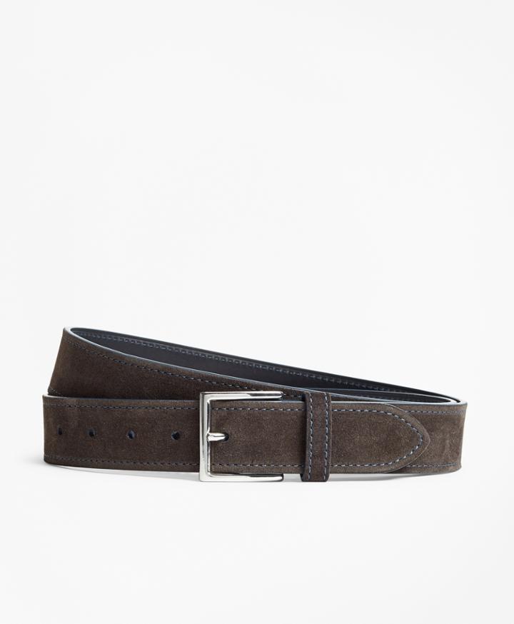 Brooks Brothers Men's Suede Stitch Belt