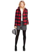 Brooks Brothers Wool Double-breasted Buffalo Check Coat