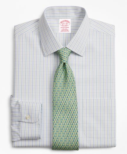 Brooks Brothers Traditional Relaxed-fit Dress Shirt, Non-iron Grid Check