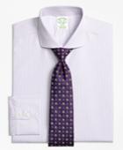Brooks Brothers Men's Extra Slim Fit Alternating Framed Stripe Dress Shirt