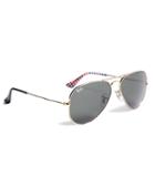 Brooks Brothers Ray-ban Aviator Sunglasses With Gingham