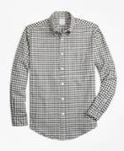 Brooks Brothers Men's Regent Fit Luxury Gingham Flannel Sport Shirt