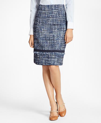 Brooks Brothers Petite Shimmer Boucle Skirt