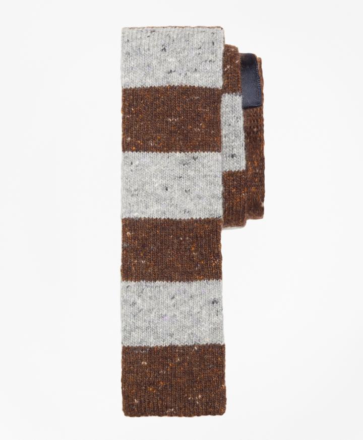 Brooks Brothers Men's Melange Rugby Stripe Knit Tie