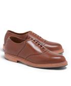 Brooks Brothers Distressed Leather Saddle Shoes