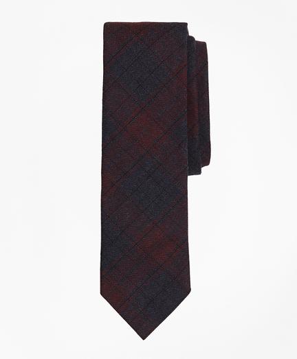 Brooks Brothers Plaid Stretch Cotton Slim Tie