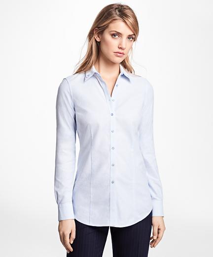 Brooks Brothers Petite Tailored-fit Cotton Double-collar Shirt