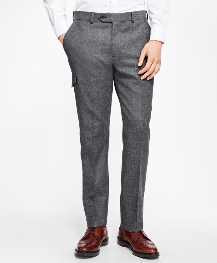 Brooks Brothers Men's Stretch-wool Flannel Dress Trousers