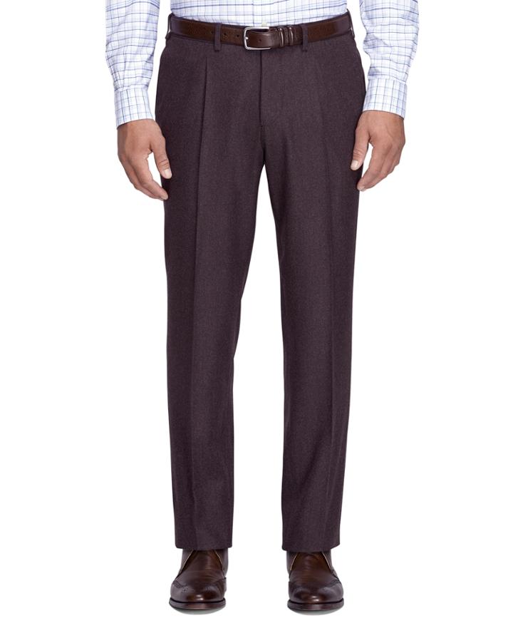 Brooks Brothers Men's Regent Fit Flannel Trousers