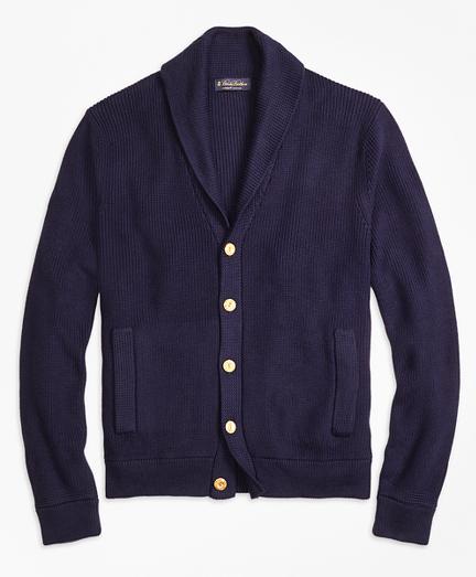 Brooks Brothers Supima Cotton Shawl Collar Cardigan