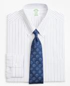 Brooks Brothers Men's Extra Slim Fit Slim-fit Dress Shirt, Non-iron Alternating Multi-stripe