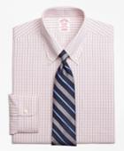 Brooks Brothers Men's Non-iron Regular Fit Micro-tattersall Dress Shirt