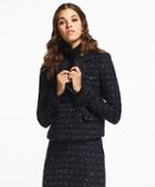 Brooks Brothers Checked Boucle Tweed Jacket