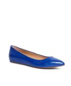 Brooks Brothers Calfskin Pointed Ballet Flats
