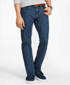 Brooks Brothers Men's 901 Slim Straight Stretch Jeans In Indigo Denim