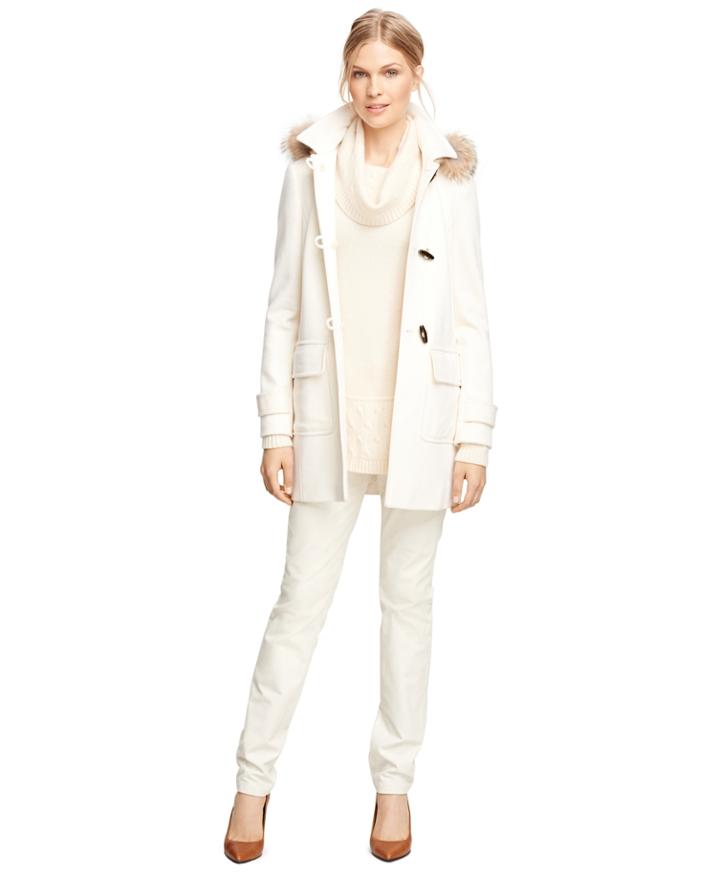 Brooks Brothers Women's Wool Toggle Coat