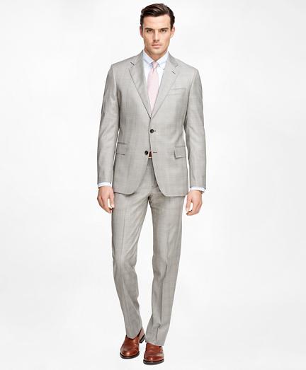 Brooks Brothers Regent Fit Saxxon Wool Brown Plaid 1818 Suit