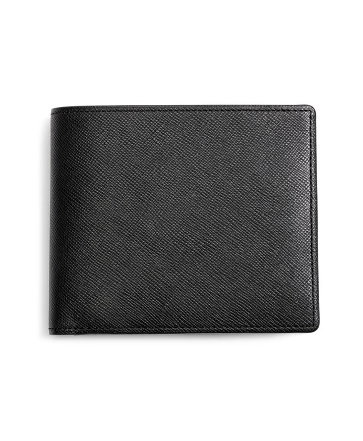 Brooks Brothers Men's Saffiano Leather Euro Wallet