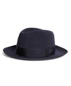 Brooks Brothers Men's Lock And Co. Prague Navy Fedora