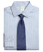 Brooks Brothers Milano Slim-fit Dress Shirt, Heathered Twin Stripe