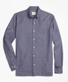 Brooks Brothers Indigo-dyed Floral-print Cotton Twill Sport Shirt