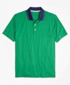 Brooks Brothers Men's Performance Series Windowpane Jacquard Polo Shirt