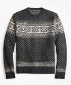 Brooks Brothers Snowflake Crewneck Sweater