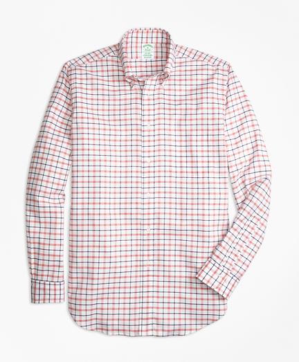 Brooks Brothers Milano Fit Oxford Large Check Sport Shirt