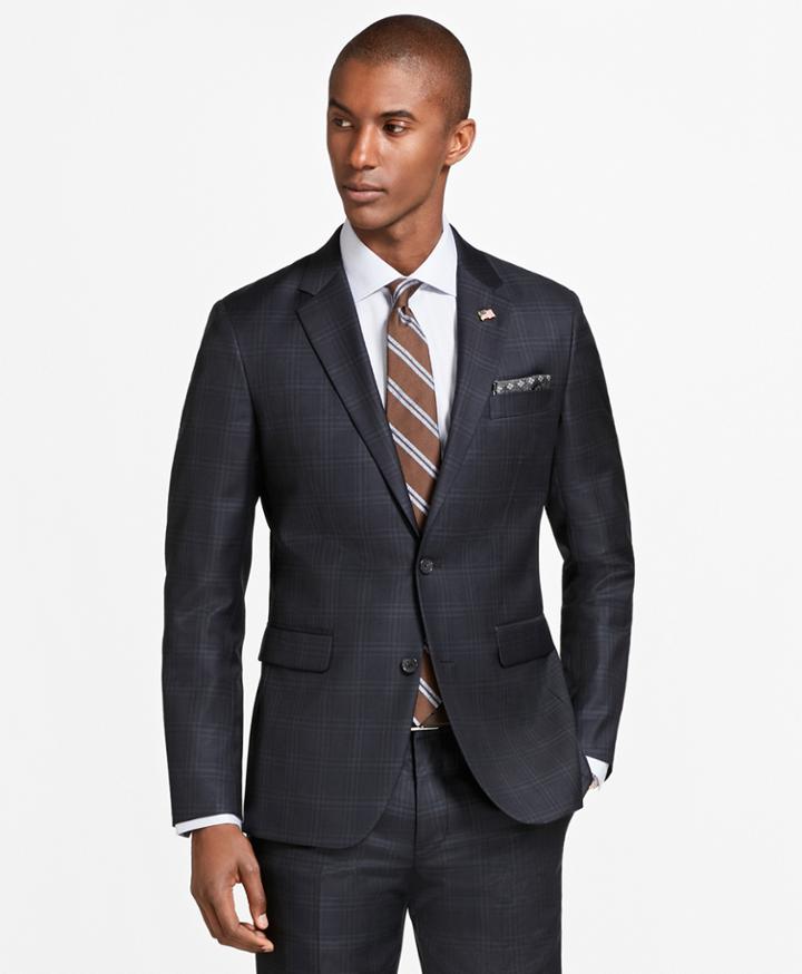 Brooks Brothers Men's Milano Windowpane 1818 Suit
