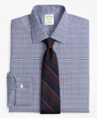Brooks Brothers Men's Stretch Extra Slim Fit Slim-fit Dress Shirt, Non-iron Glen Plaid