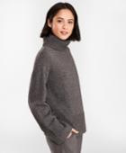 Brooks Brothers Women's Merino Wool-alpaca Turtleneck Sweater
