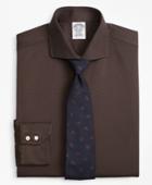 Brooks Brothers Men's Slim Fitted Dress Shirt, Textured Micro-check
