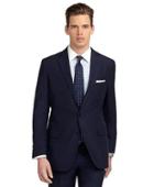 Brooks Brothers Fitzgerald Fit Solid Navy Suit