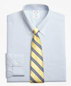Brooks Brothers Men's Non-iron Slim Fit Triple Overcheck Dress Shirts