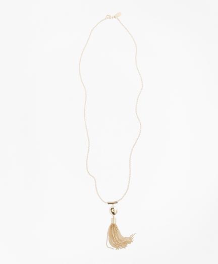 Brooks Brothers Tassel Pendant Necklace