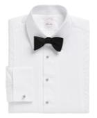 Brooks Brothers Men's Golden Fleece Madison Fit Swiss Pleat Tennis Collar French Cuff Tuxedo Shirt