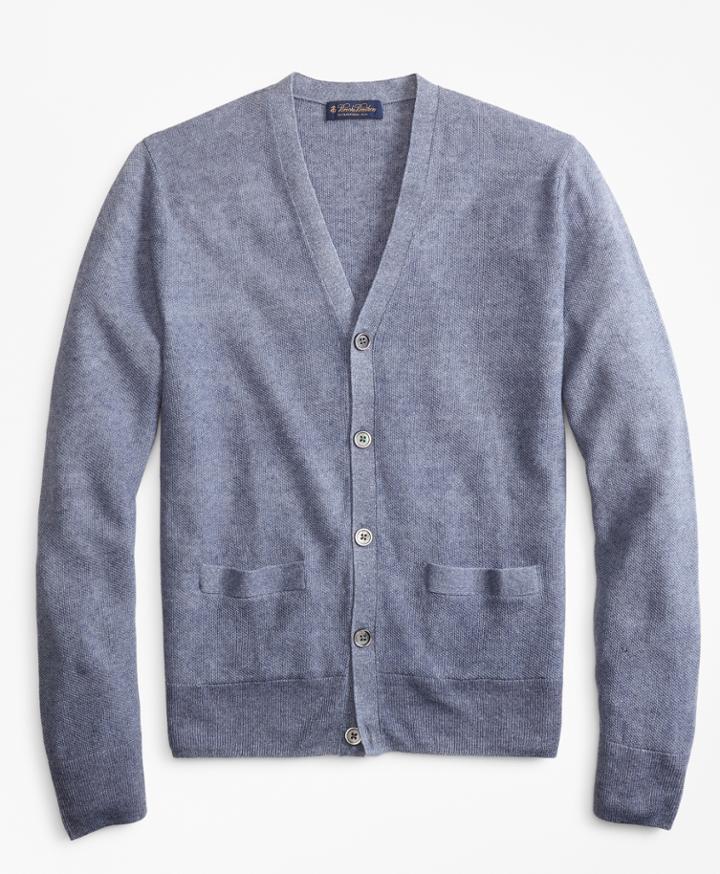 Brooks Brothers Men's Linen Cardigan