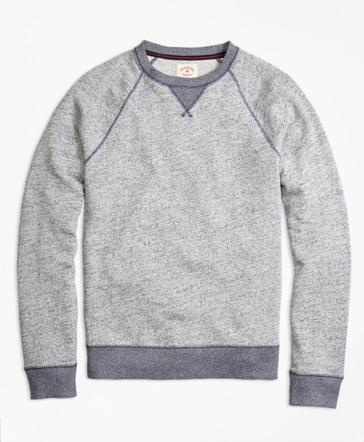 Brooks Brothers Men's Terry Raglan Crewneck Sweatshirt