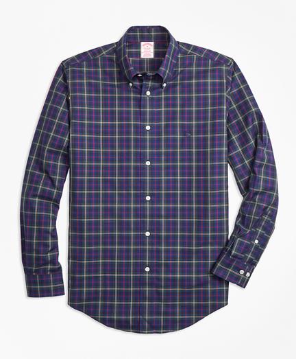 Brooks Brothers Non-iron Madison Fit Malcolm Tartan Sport Shirt