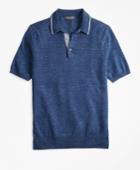 Brooks Brothers Men's Linen And Cotton Polo Sweater