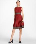 Brooks Brothers Foulard Silk Georgette Empire-waist Dress